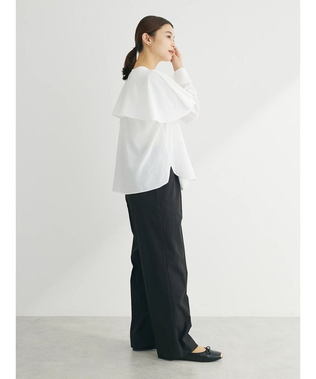 Green Parks ケープ風ブラウス Off White