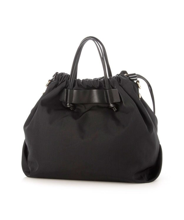 UNBILLION kakatoo ナイロンドローストリング3wayトートバッグ ブラックアイボリー