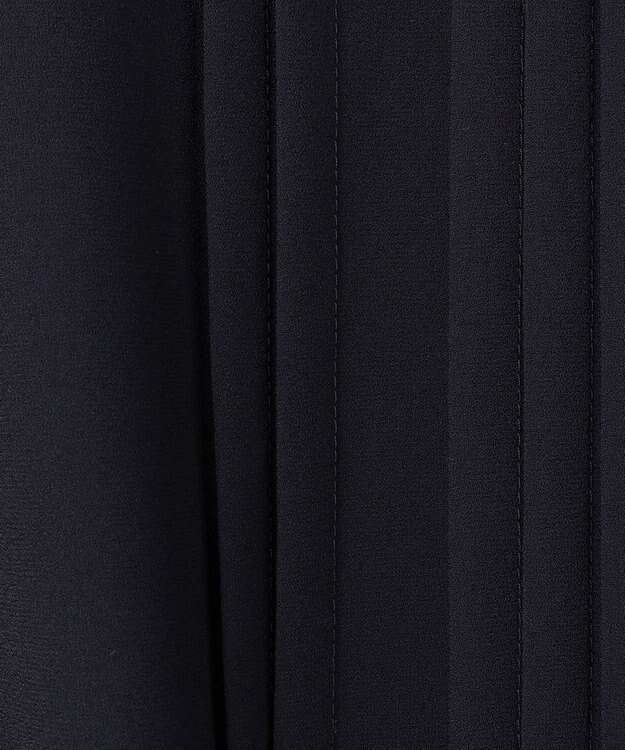 J.PRESS LADIES 【洗える】ノルディス2wayジョーゼット タックディテール ワンピース ネイビー系