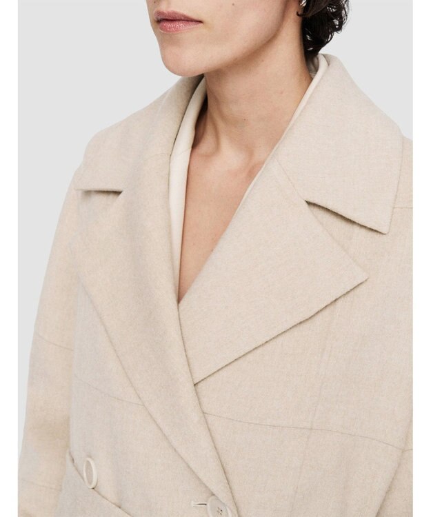 JOSEPH ライトダブルフェイスアニメーション　ロングコート Oat