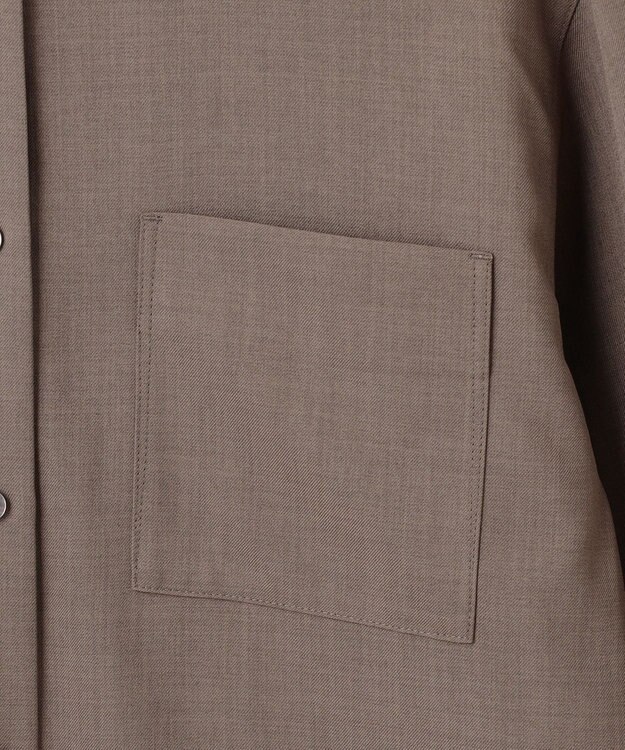 J.PRESS YORK STREET 【WOMEN】バックプリーツ ブラウス ブラウン系