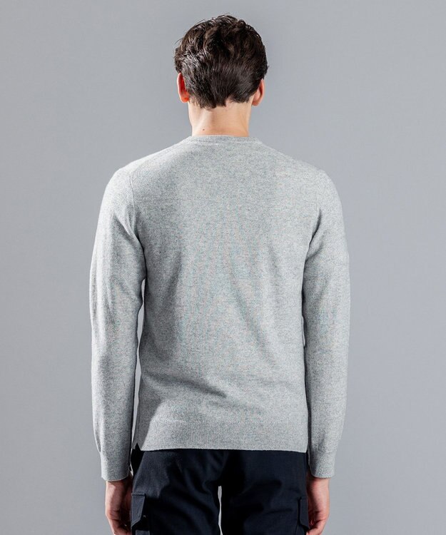 JOSEPH HOMME ピュアカシミヤ　Vネックニット ライトグレー系