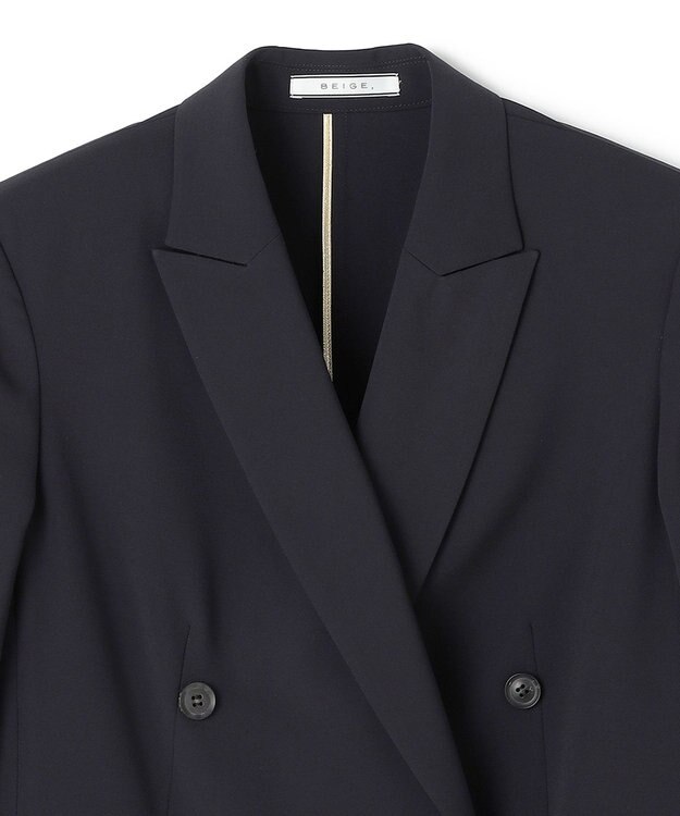 BEIGE， 【セットアップ対応】SPHENE / ダブルブレストピークドラペルジャケット Navy