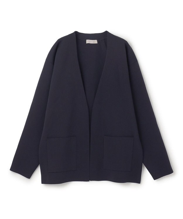 UNFILO MENS スマートニット ジャケット ネイビー