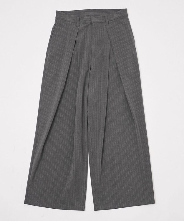 WEGO クロスタックバギースラックス グレーストライプ