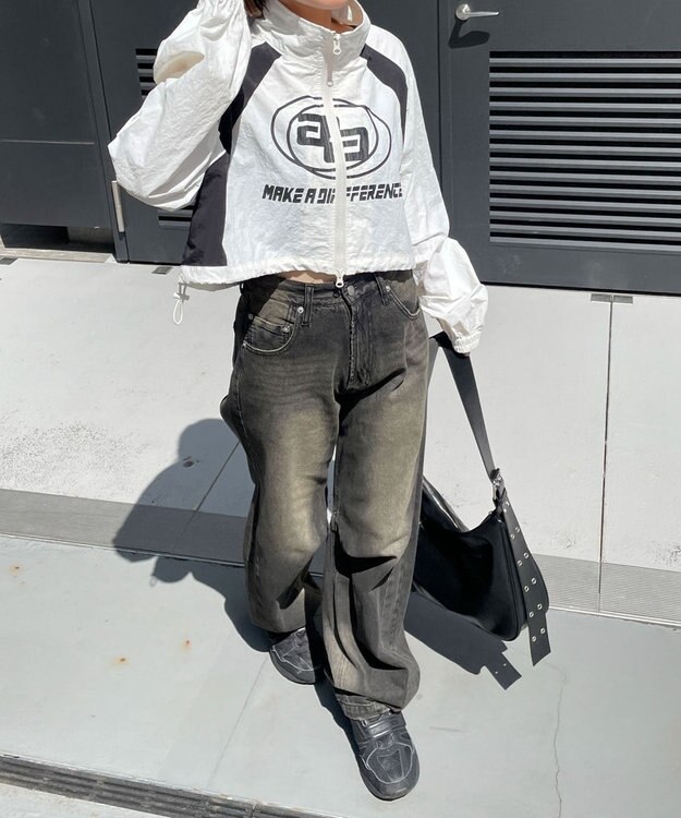 WEGO キリカエナイロンブルゾン ホワイト