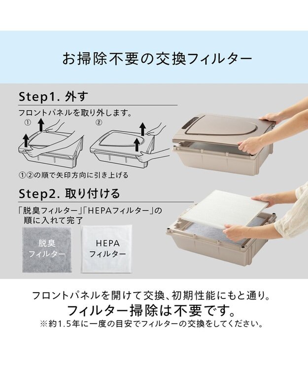 YAMATO テーブル＆キッチン 【TWINBIRD】HEPAフィルター空気清浄機  メタリックベージュ  AC-5943VO ベージュ