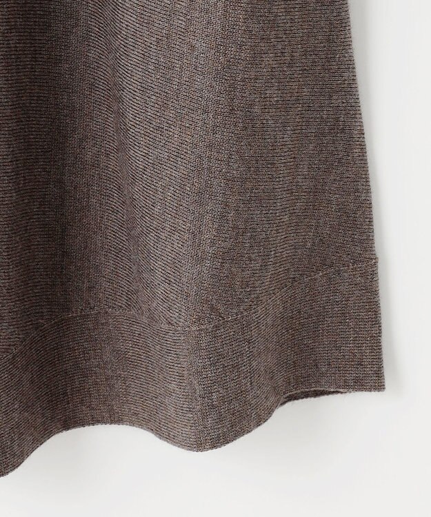 J.PRESS LADIES 【洗える】EASY WOOL チュニック ニット ブラウン系