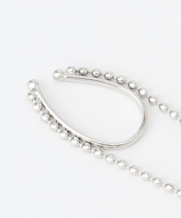 J.PRESS YORK STREET 【WOMEN】ボールチェーンイヤーカフ シルバー系