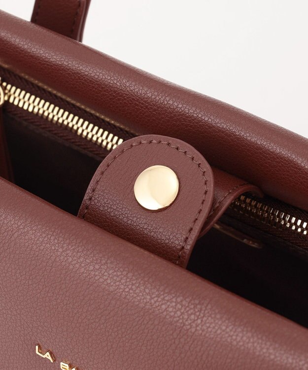 LA BAGAGERIE コンビカラーA4トートバッグ ワイン