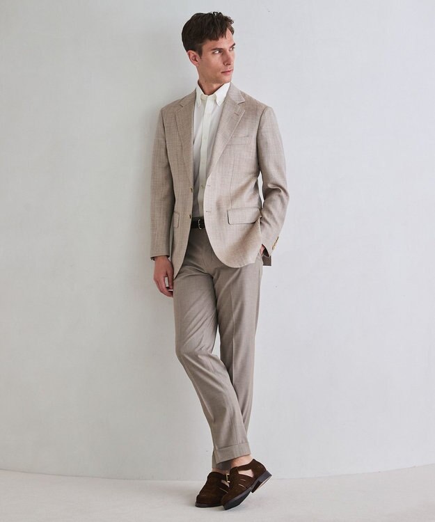 GOTAIRIKU 26年新作【ストレッチ/シワになりにくい/洗える】ハイパーストレッチ DRESS パンツ ベージュ系