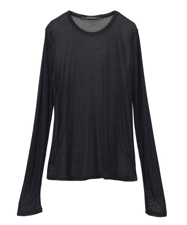 YECCA VECCA クルーネックシアーインナー Black