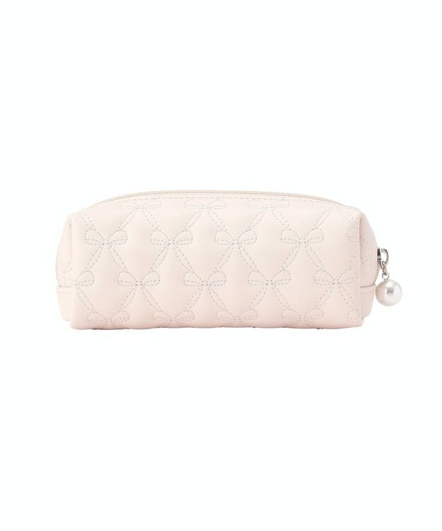 Maison de FLEUR リボンキルティングロングポーチ Light Pink