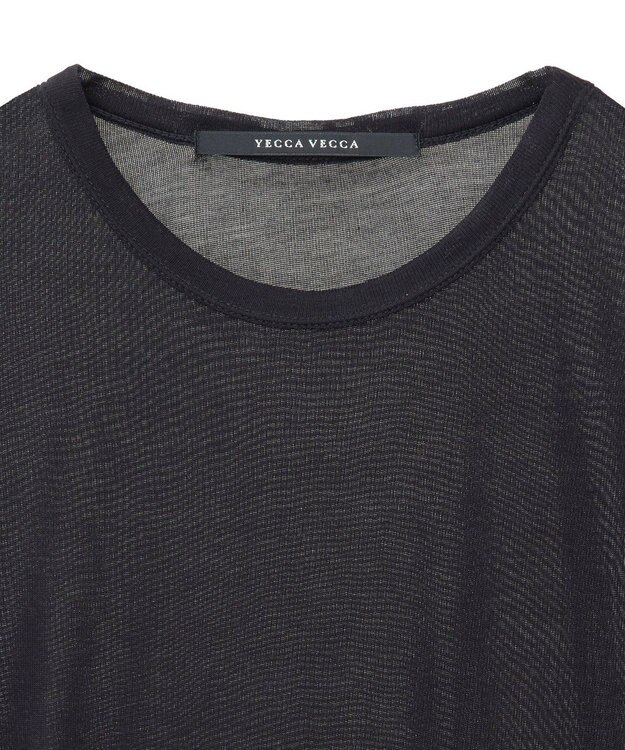 YECCA VECCA クルーネックシアーインナー Black