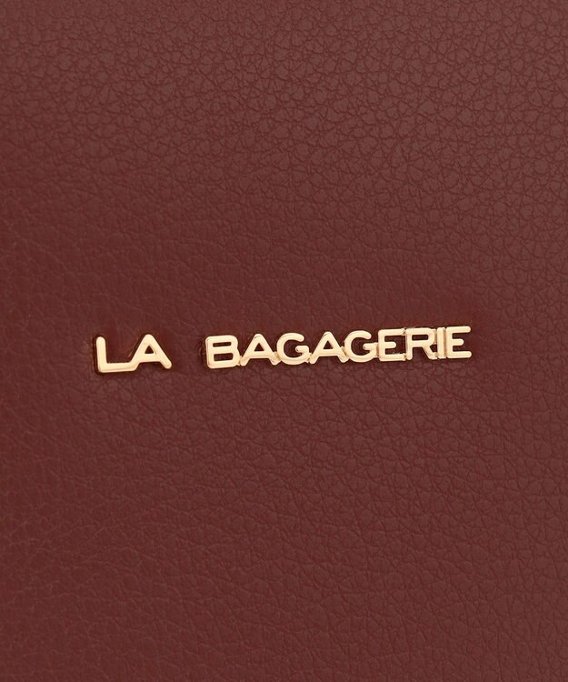 LA BAGAGERIE コンビカラーA4トートバッグ ワイン