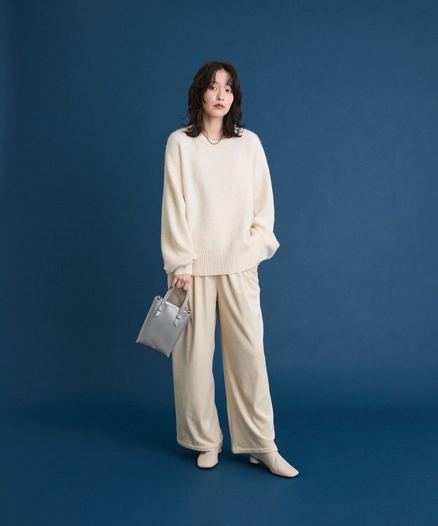 Green Parks ｆｕｗａっと袖パフニットプルオーバー Ecru