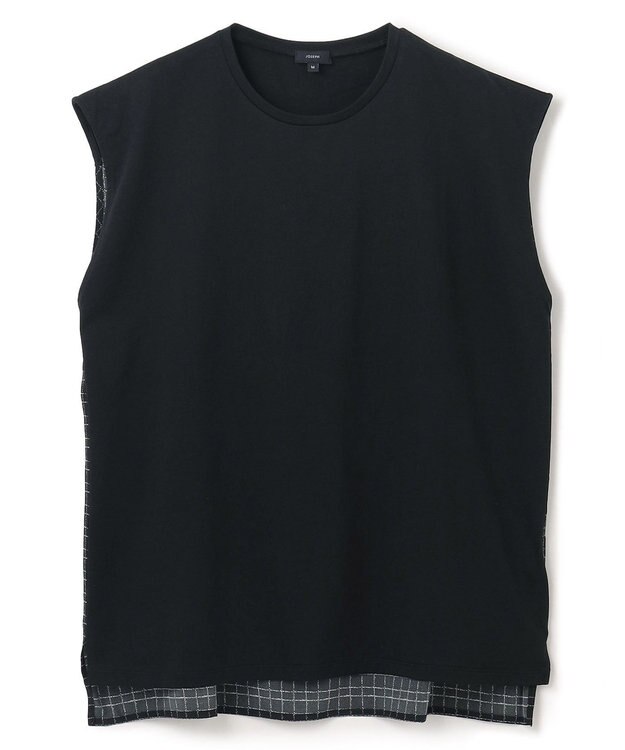 JOSEPH 【洗える】アクロスプリント×ジャージー　カットソー Black