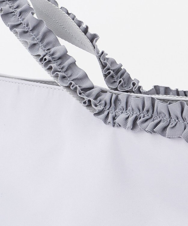 ANY 【PC・A4サイズ収納可】フリルハンドルトート ライトグレー