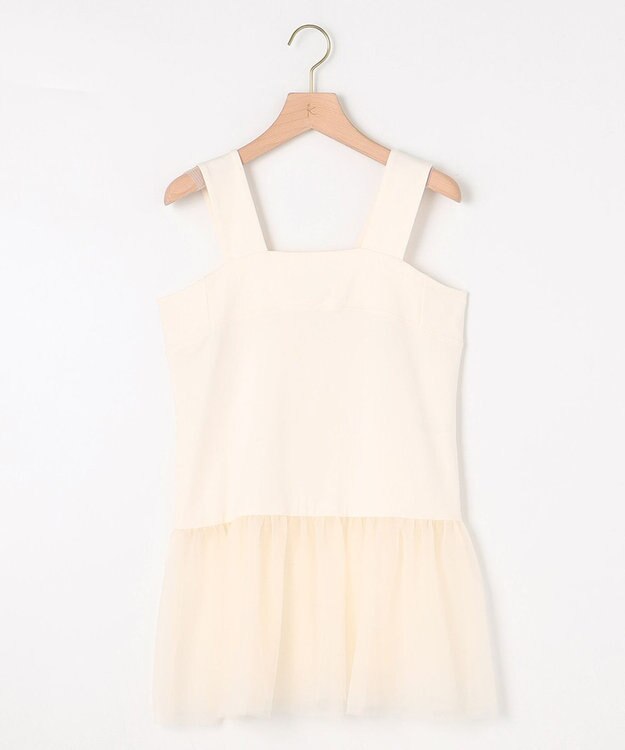 組曲 チュールレイヤード タンク アイボリー系