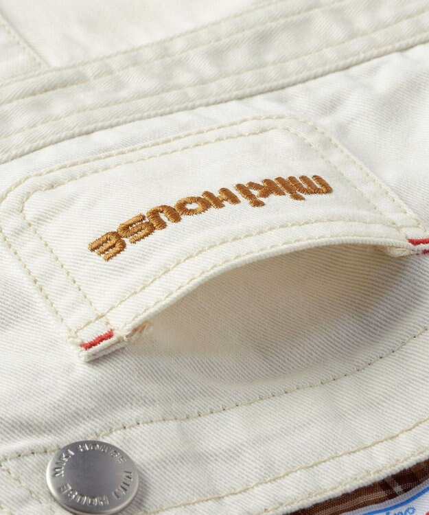 MIKI HOUSE HOT BISCUITS 【ミキハウス】【80-120cm】 ジャンパースカート 白