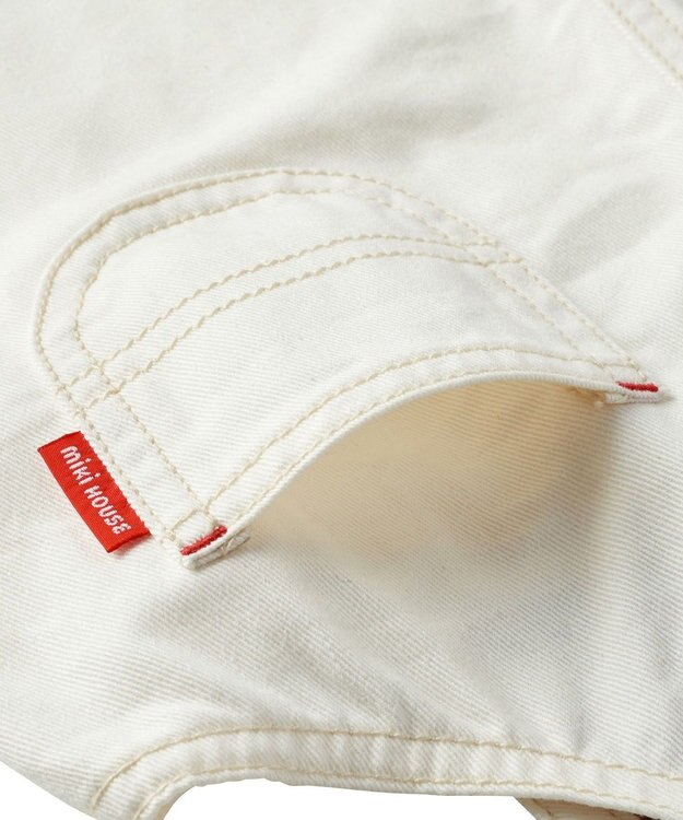 MIKI HOUSE HOT BISCUITS 【ミキハウス】【80-120cm】 ジャンパースカート 白