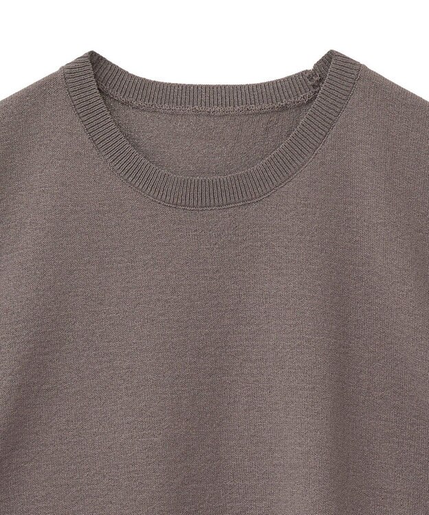 Green Parks ・Ｐｅｔｉｔ　Ｆｌｅｕｒ　ノースリリネンライクニット Charcoal Gray