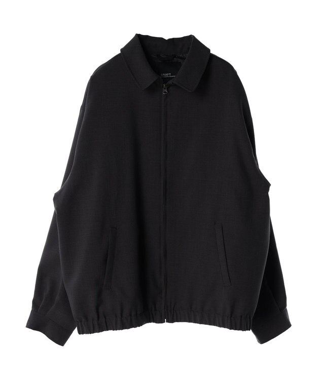 CRAFT STANDARD BOUTIQUE ポリエステルツイルスポーツジャケット Charcoal Gray