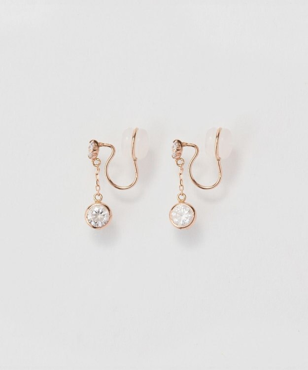 Phoebe 【K10】ティアーズビジューイヤリング　ローズゴールド ローズゴールド