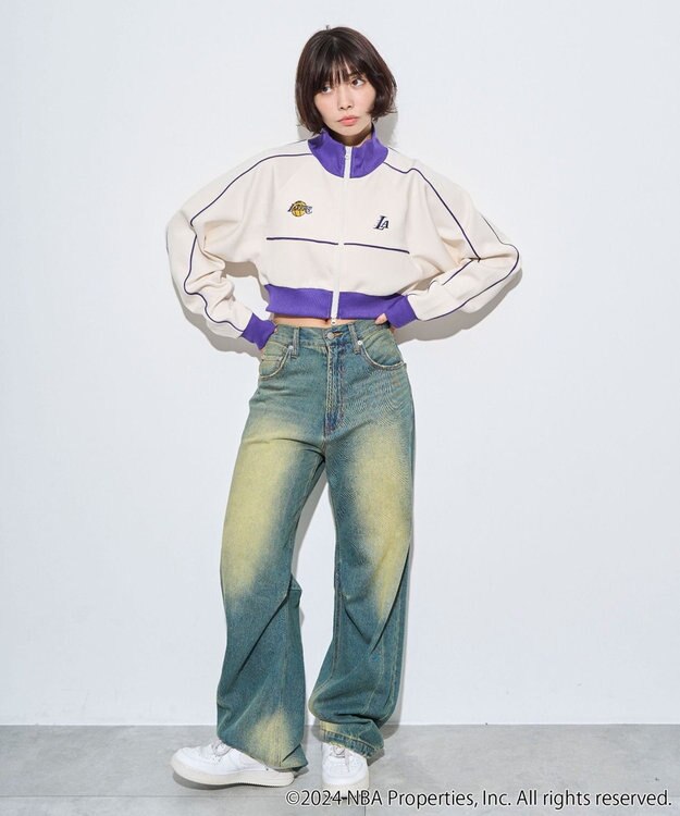 WEGO 別注NBAショートトラックジャケット ワイン