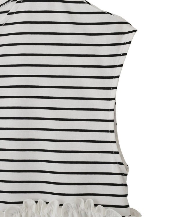 YECCA VECCA アシメペプラムカットソー Border