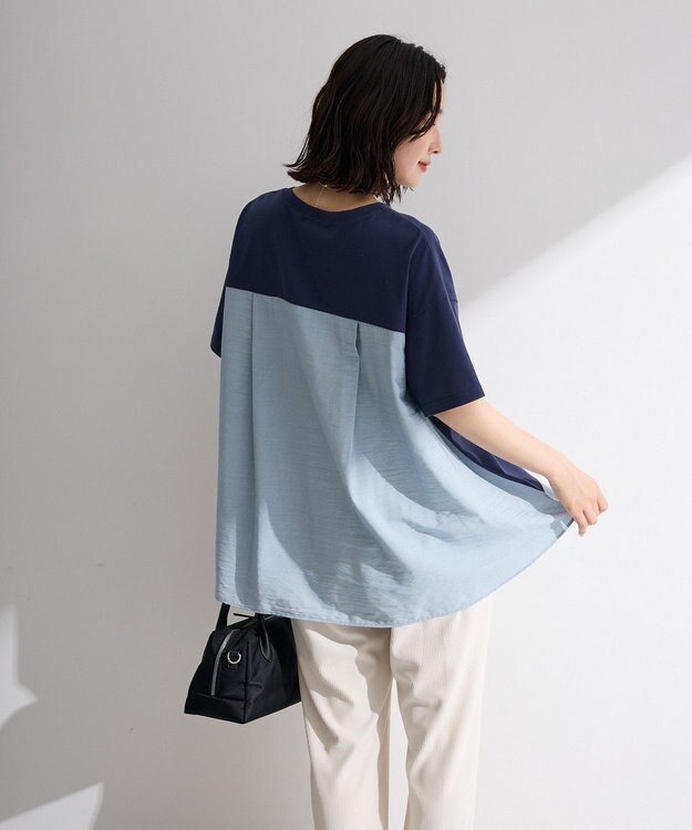 Green Parks バックタックドッキングプルオーバー Navy