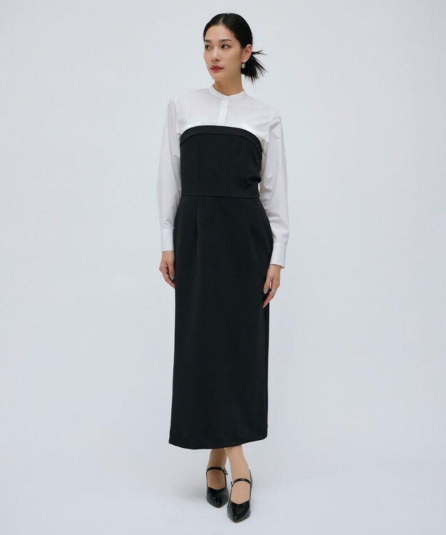 ICB 【CLASSY.1月号掲載・洗える】 クリーンブロード ボウタイブラウス オフホワイト系