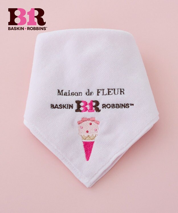 Maison de FLEUR サーティワン　タオルハンカチ Light Pink