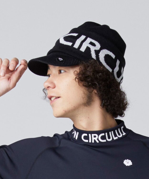 PW CIRCULUS 【UNISEX】3WAY ニットキャップ イヤマフ ブラック系