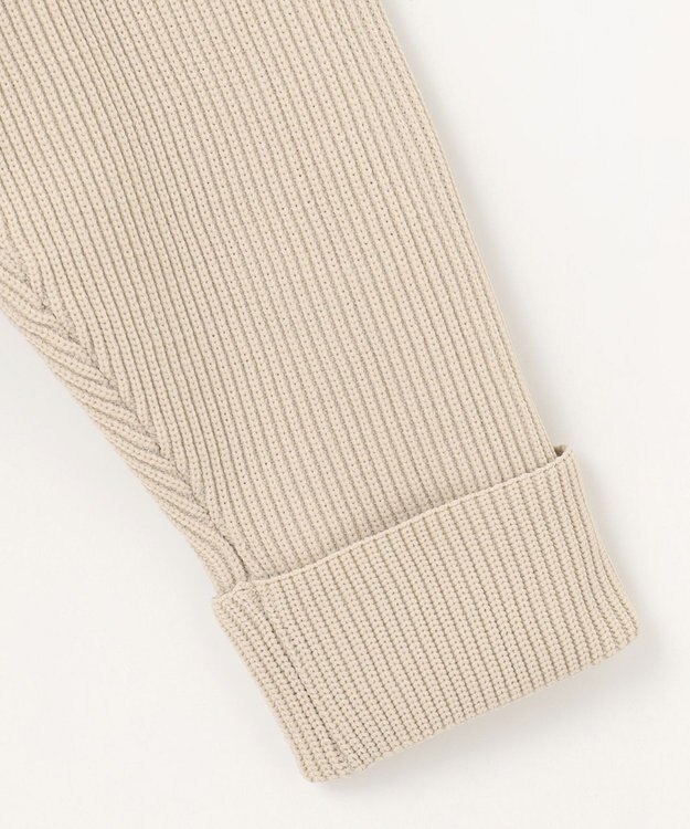 SHARE PARK LADIES エステルニットハイネックプルオーバー ライトグレー系