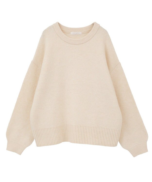 Green Parks ｆｕｗａっと袖パフニットプルオーバー Ecru