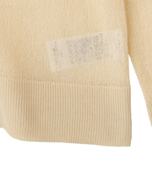 CRAFT STANDARD BOUTIQUE シアージョーゼットニットカーディガン Light Beige