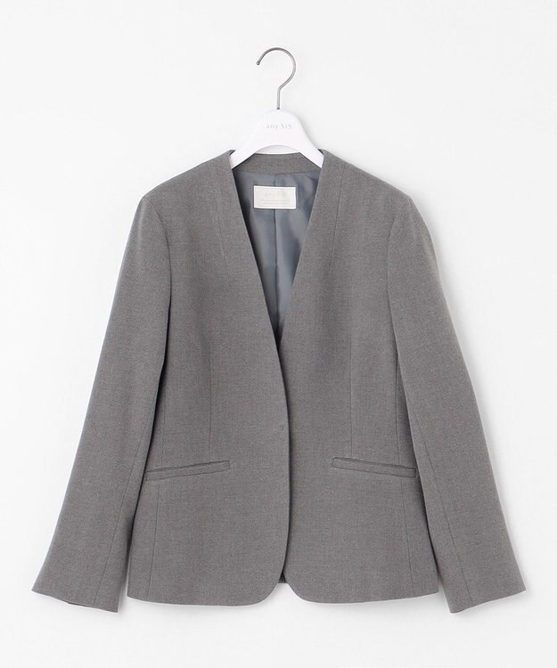 ANY SIS L 【セットアップ対応】サーモ2WAYストレッチ ジャケット ライトグレー