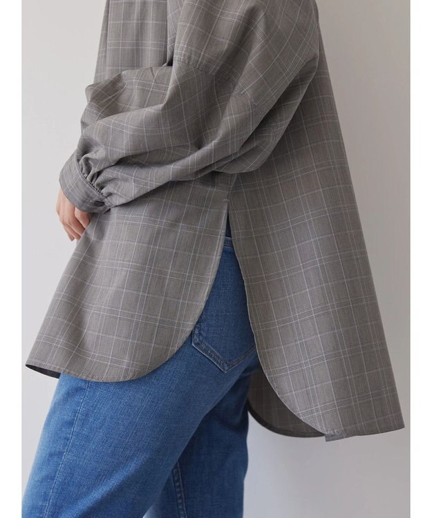 AMERICAN HOLIC ＳＥＴ　ボリュームスリーブシャツ＋ニットベスト Glen Check