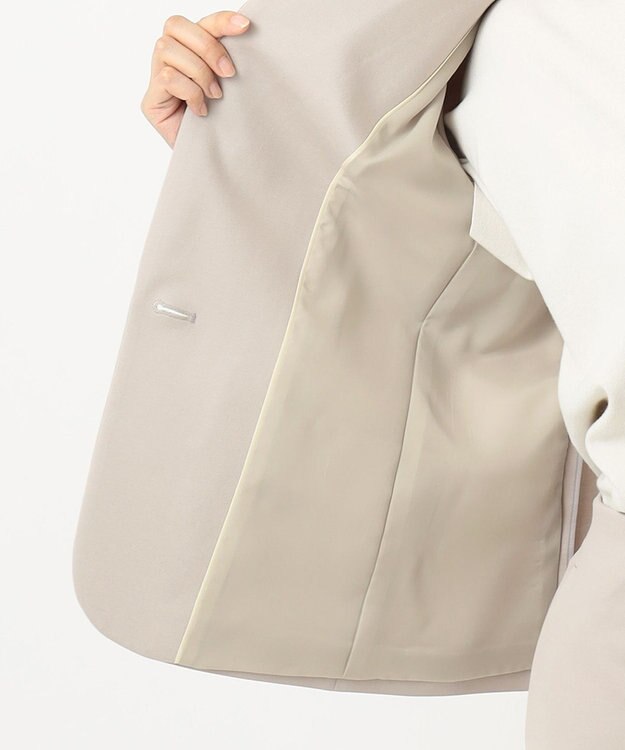 自由区 【Sサイズ有】360°FREEウォッシャブル テーラードジャケット ベージュ系