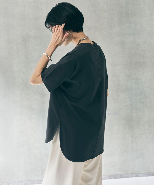 UNFILO L BEAUTY FORM-T cotton フォルムTシャツ チャコール