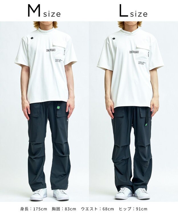 PW CIRCULUS 【MEN】ワイドカーゴパンツ ゴルフ ブラック系