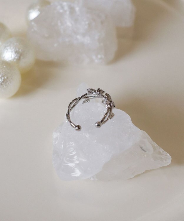 Tiaclasse 【選べる3種類】プラントモチーフイヤーカフ シルバーC