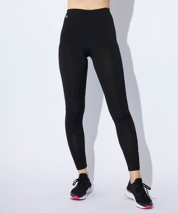 OP／FILA 【Kappa】スポーツレギンス｜コンプレッションウェア ブラック