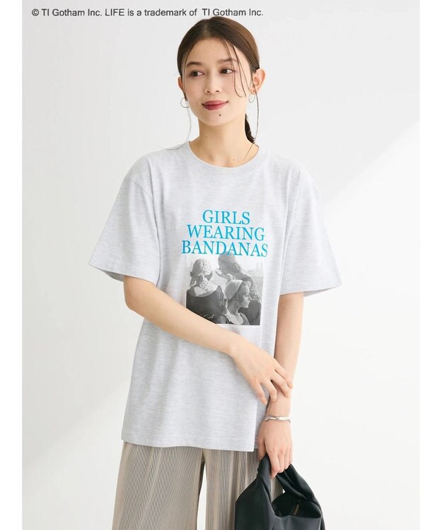 Green Parks ＬＩＦＥ　フォトロゴＴシャツ Gray Mixture