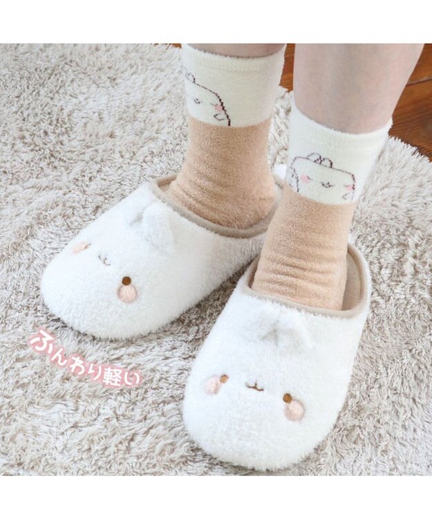 Mother garden 【2/15(日)で販売終了】 マザーガーデンMOLANG モラン ふわふわ ルームシューズ 23cm~25cm -