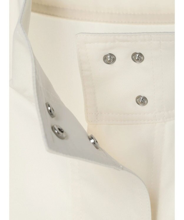 earth music&ecology ミリタリースタンドカラーベスト Off White