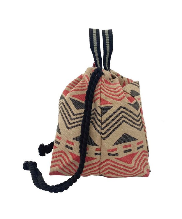 ROOTOTE 1241【巾着タイプ】LT.デリ.エスニックパターン-A 02：ジグザグ