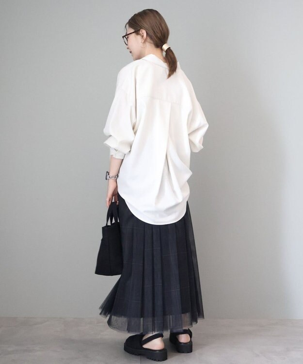 AMERICAN HOLIC イージーケアバックタックシャツ Ivory