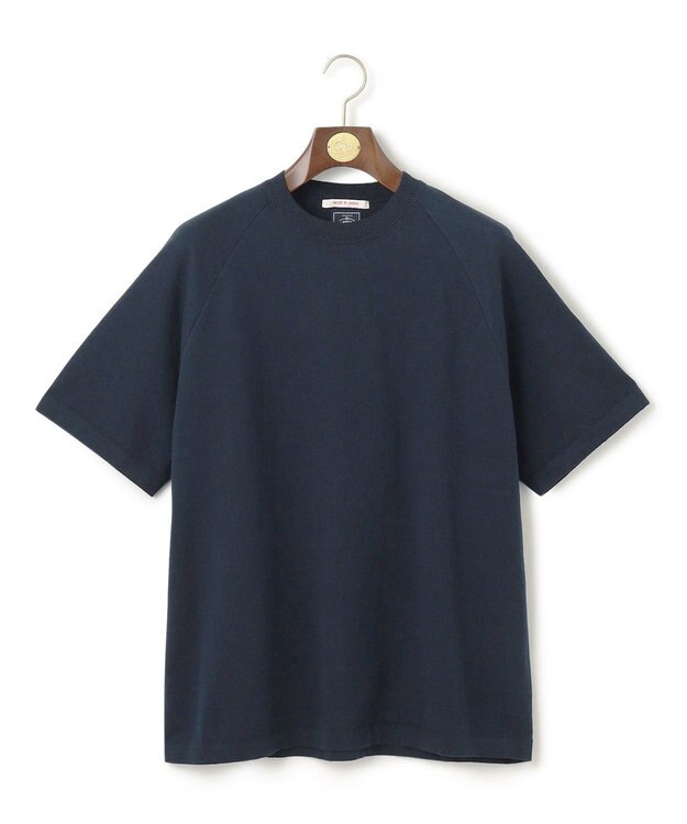 J.PRESS MEN 【J.PRESS ORIGINALS】Lightwave  Raglan Knit T-shirt ネイビー系